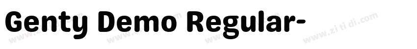 Genty Demo Regular字体转换